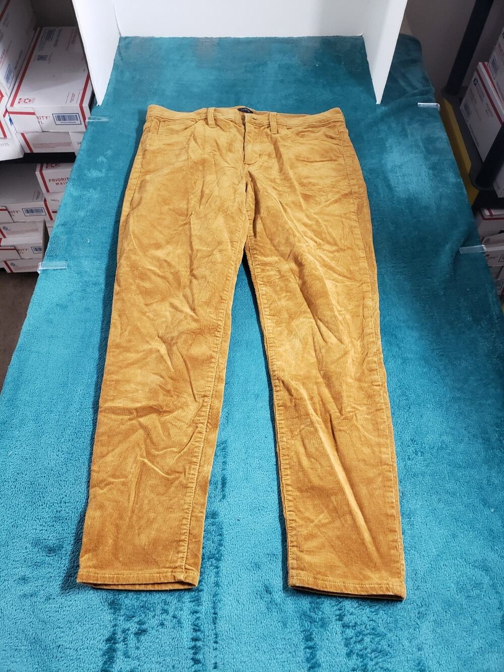 J.Crew Jeans Size 30 Women Brown Pants Stretch Corduroy Mid Rise Straight Ankle